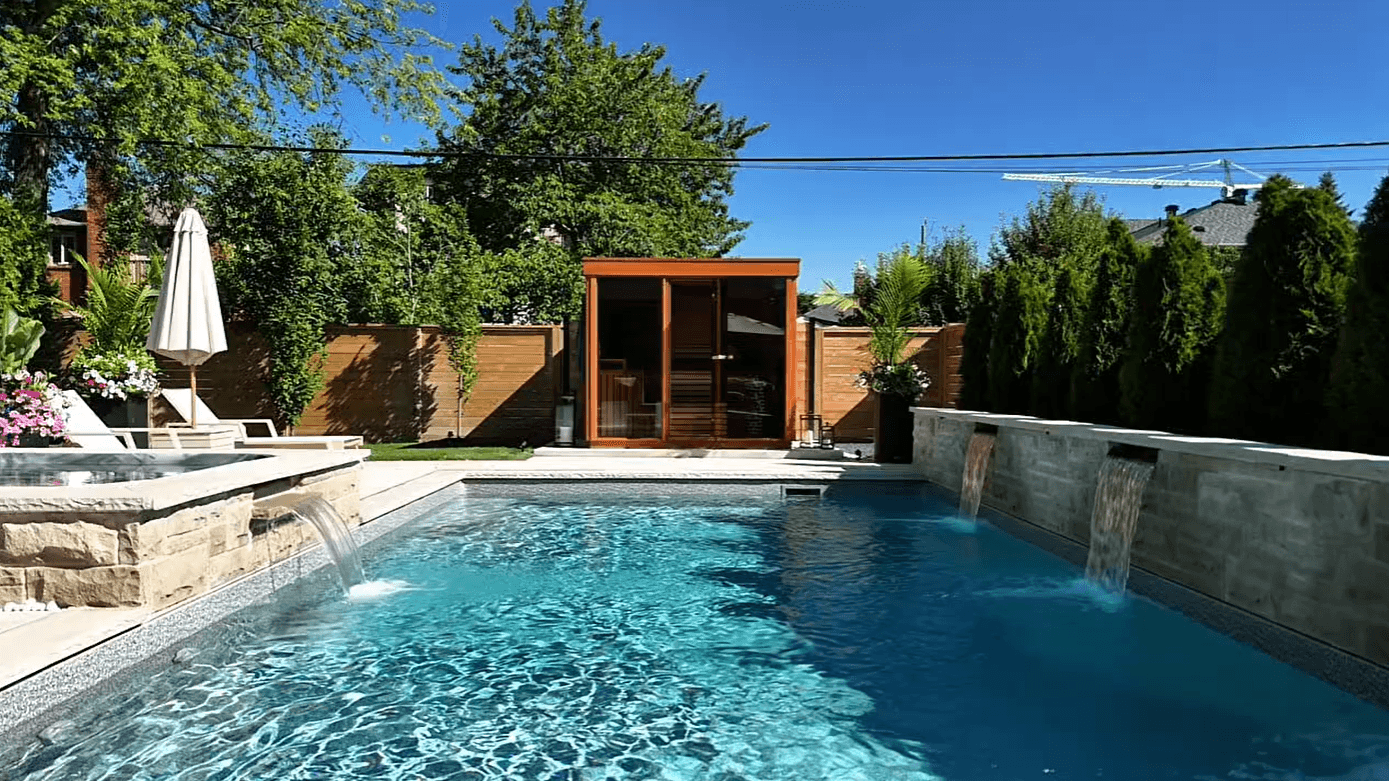 Sauna Wellness Background